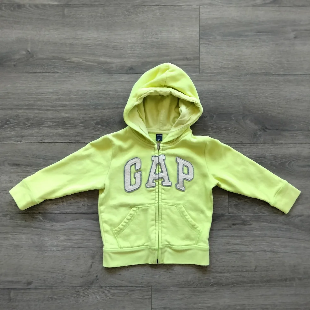 Baby Gap Zip Up Green Hoodie Size 3T